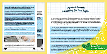 Informed Consent: Advocating for Your Rights