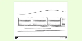 Fence Colouring Pages | twinkl.co.uk