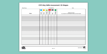 EYFS Assessment Sheets | twinkl.co.uk