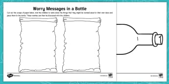 Jake's First Day Transition Worry Messages in a Bottle Activity - Originals, Fiction, KS1, Pirates, Sea, Seaside, Adventure, Transition, New Class, Worries, PSHCE, Ne