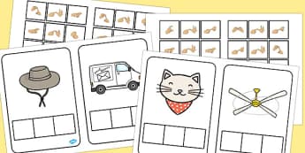 CVC Words Phoneme Frames with British Sign Language - cvc, sign