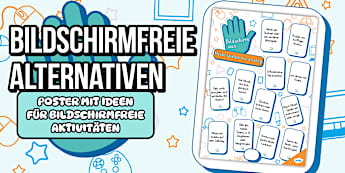 Bildschirmfreie Alternativen-Poster - Twinkl