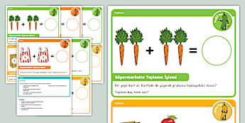 Acı Biberlerle Matematik | Süpermarket Temalı Toplama İşlemi