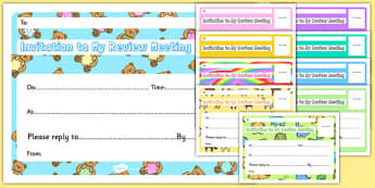 EYFS Person Centred Review Invitations - eyfs, person, centred, review, invitations