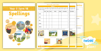 PlanIt Y5 Term 1B Look-Cover-Write-Check Spelling Practice Booklet - Spellings, Word List, Year 5, Vocabulary, Assessment, National Curriculum, UKS2