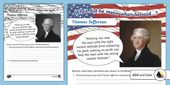 Thomas Jefferson Resources | twinkl.com