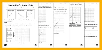 Eighth Grade Scatter Plots | twinkl.com