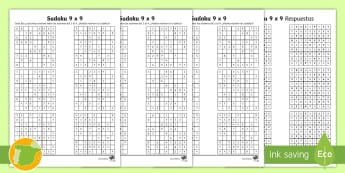 Sudoku acertijo numérico desafío matemático cálculo mental