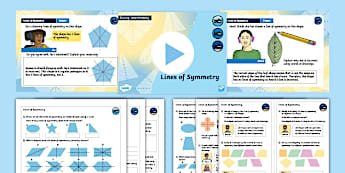 Year 4 2D Shapes with Lines of Symmetry | KS2 Geometry