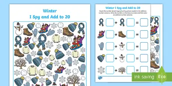 Winter Count Activity Winter Counting Activities | twinkl.com.au