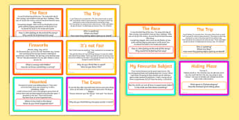 KS2 Inference Questions Challenge Cards - Primary Resource