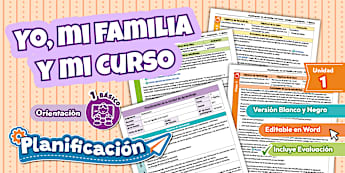 Planificación | Orientación | Unidad 1| 1° Básico |Comunidad