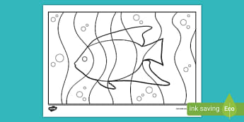 Warm And Cool Fish Colours Template - Art