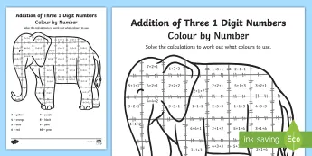 Addition with Three Numbers | Twinkl