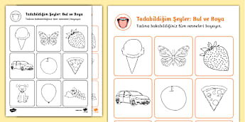 Tadabildiğim Şeyler: Bul ve Boya Etkinliği