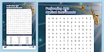 Performing Arts Word Search • Twinkl.com.au