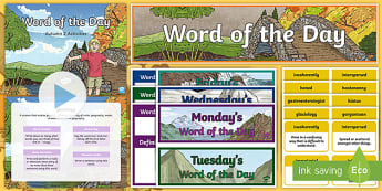 Word of the Day - Year 5 - KS2 Higher Level Vocabulary