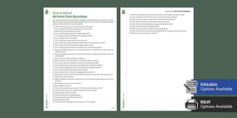 Form Time Activities: Secondary Discussion Starters | Beyond