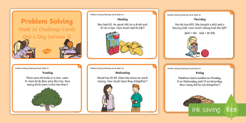 Problem Solving Challenge Cards • Twinkl.ca