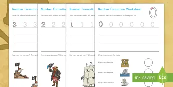 Number Formation Worksheets | twinkl.com