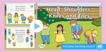 Nursery Rhyme Heads Shoulders Knees and Toes Primary Resources