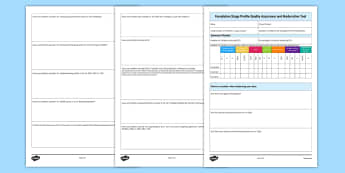Foundation Stage Profile Quality Assurance and Moderation Tool - ELG