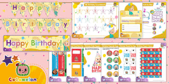 CoComelon Birthday Party Supplies | Moonbug | Twinkl USA