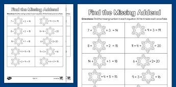 Winter Worksheets First Grade | twinkl.com