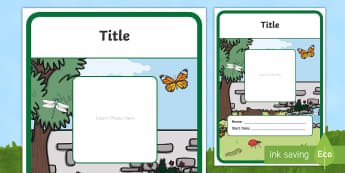 EYFS Editable Learning Journey Front Cover Minibeast-Themed - minibeasts
