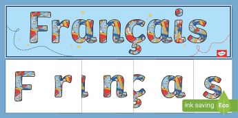 French Display Letterings | twinkl.ca