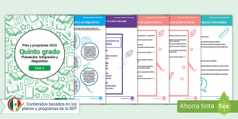 Planeación de integración y diagnóstico: Quinto grado