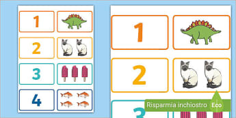 Abbina immagini ai numeri