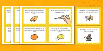 Chinese Math Word Problem Chinese New Year Mathematics • Twinkl.ca