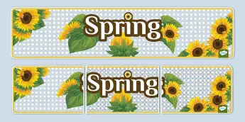Spring Display Banners | twinkl.com.au