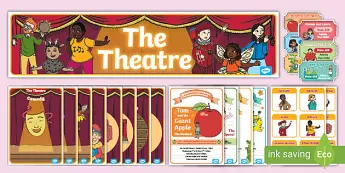 Powerpoint Background For Decimals Theatre Dramas | twinkl.co.uk