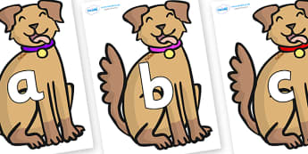 Phoneme Set on Dogs - Phoneme set, phonemes, phoneme, Letters and Sounds, DfES, display, Phase 1, Phase 2, Phase 3, Phase 5, Foundation, Literacy