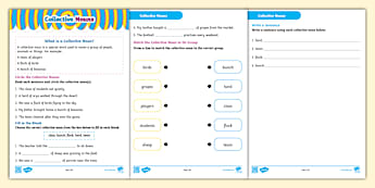 Collective Nouns Activity Sheet