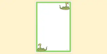 Python Snake Page Border Colourful Snakes | twinkl.com.au