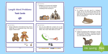 Long Problems Math Cards Mathematics Task Cards | twinkl.co.uk