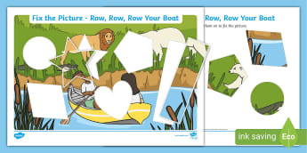 Row Row Row Your Boat Nursery Rhymes Primary Resources