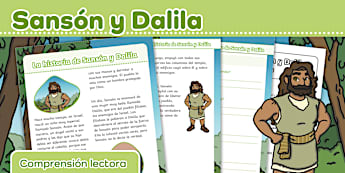 Lectura: Historia de Sansón y Dalila (PDF) | Twinkl