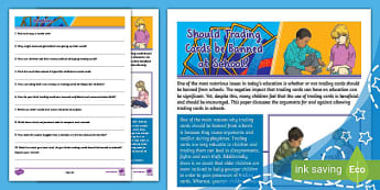 Reading Comprehension Ages 10 - 11 (Year 6) - Activities