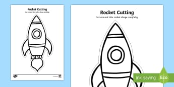 Space-Themed Scissor Skills Worksheet / Worksheet Pack