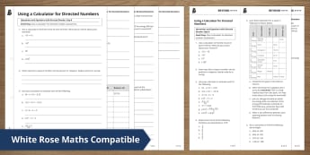 Operations and Equations with Directed Number | Y7 Spring Term | White Rose