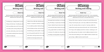 Editing Worksheets | twinkl.com