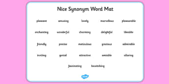 Avoid Synonyms Word Mat (Teacher-Made) - Twinkl