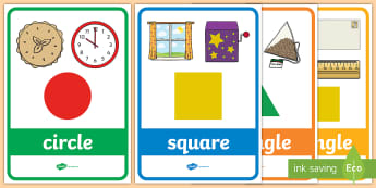2D Shapes Names KS1 Resources - Recognise and Name Common Shapes