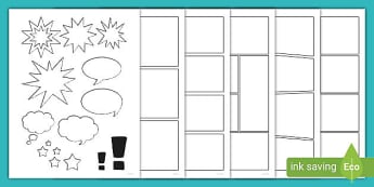 Comic Strip Storytelling and Sequencing Template - Twinkl