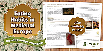 Medieval Europe Eating Habits Activities