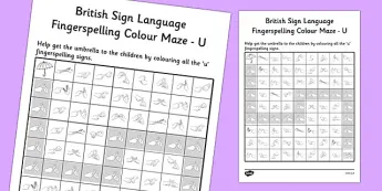 Sign Language Maze Language Maze • Twinkl.com.au